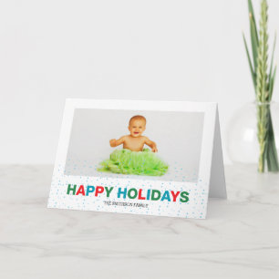 colorful holidays holiday card