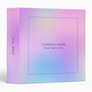 Colorful holographic background 3 ring binder