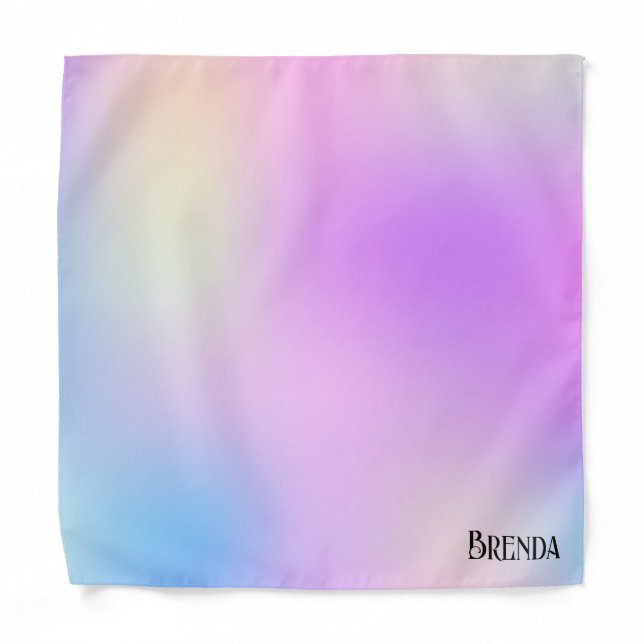 Colorful holographic background bandana (Front)