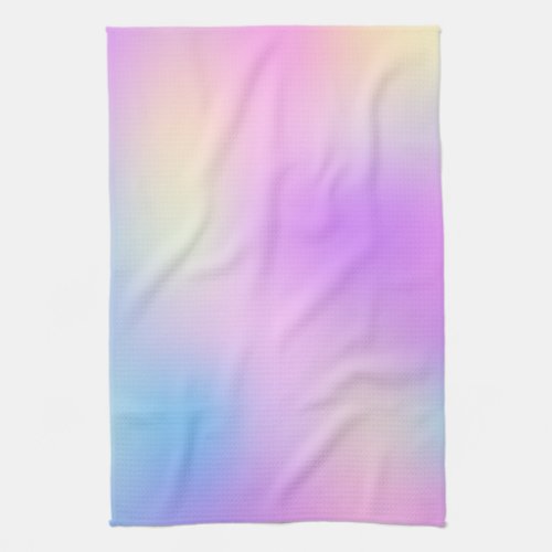 Colorful holographic background kitchen towel