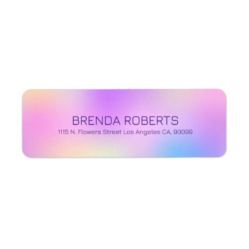 Colorful holographic background label