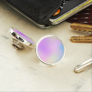 Colorful holographic background lapel pin