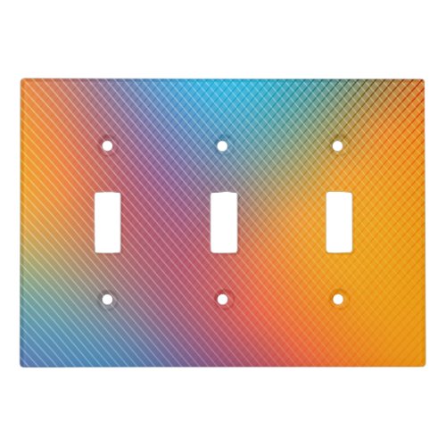 Colorful holographic background light switch cover