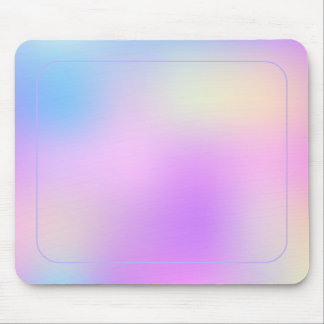 Colorful holographic background mouse pad