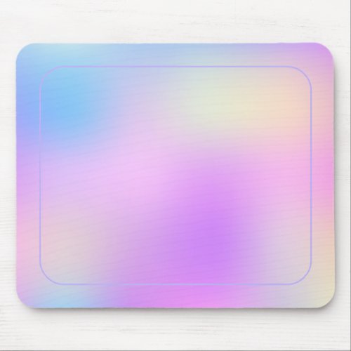 Colorful holographic background mouse pad
