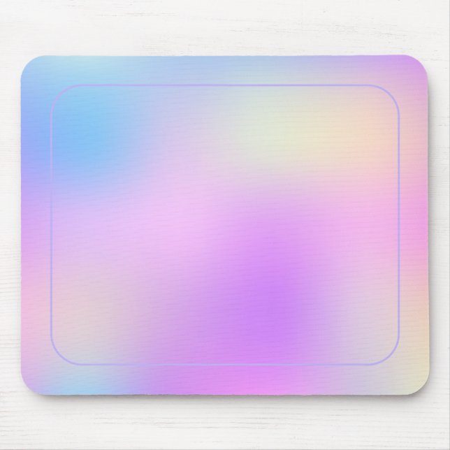 Colorful holographic background mouse pad (Front)