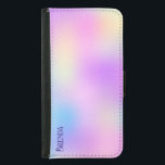 Colorful holographic background samsung galaxy s5 wallet case<br><div class="desc">Image of a colorful holographic background.</div>