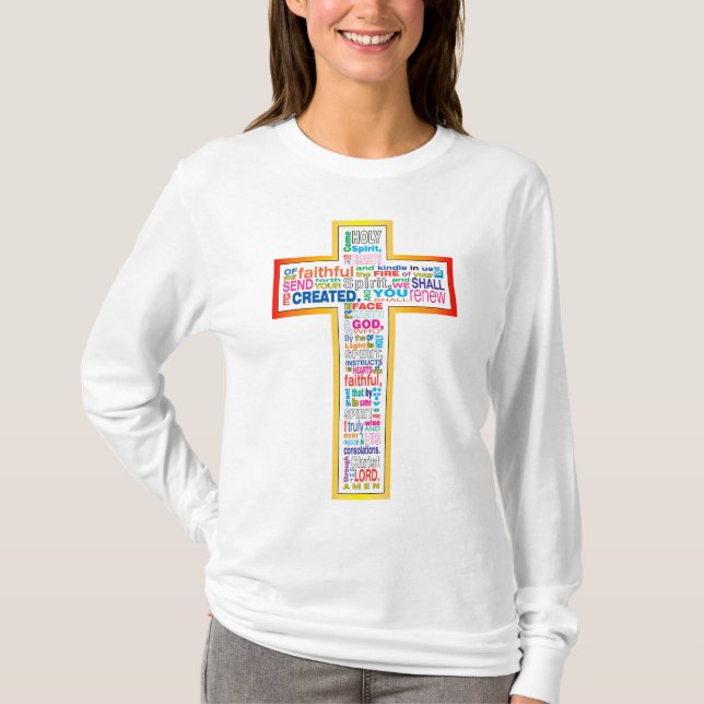 Colorful Holy Spirit Prayer T-Shirt (Front)