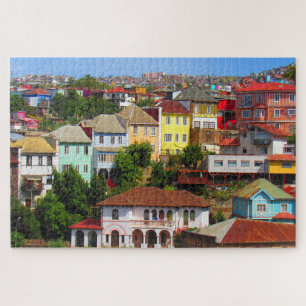 colorful homes jigsaw puzzle