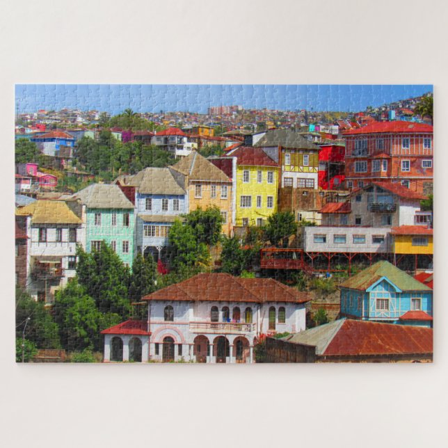 colorful homes jigsaw puzzle (Horizontal)