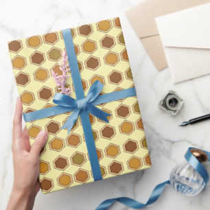 Colorful Honeycomb Birthday Wrapping Paper