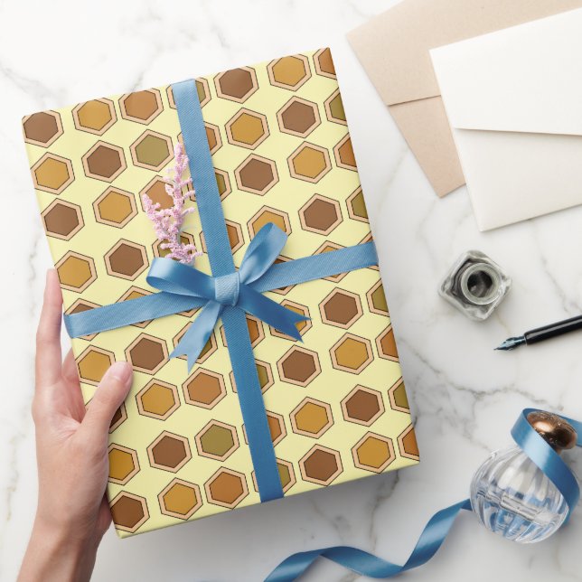 Colorful Honeycomb Birthday Wrapping Paper (Gifting)