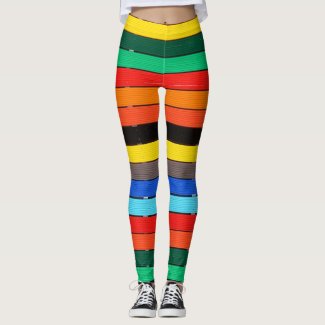Colorful Hoops and Stripes Rainbow
