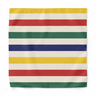 Colorful Horizontal Stripes Bandana