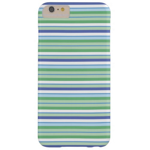 Colorful horizontal stripes barely there iPhone 6 plus case