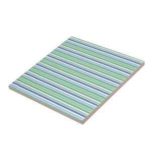 Colorful horizontal stripes ceramic tile