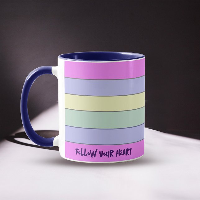 Colorful Horizontal Stripes Coffee Mug (Creator Uploaded)