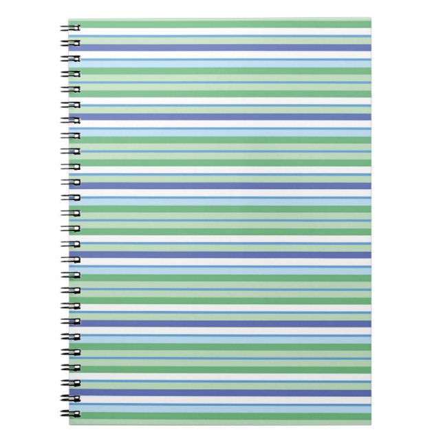 Colorful horizontal stripes notebook (Front)