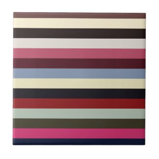 Colorful Horizontal Stripes Pattern 