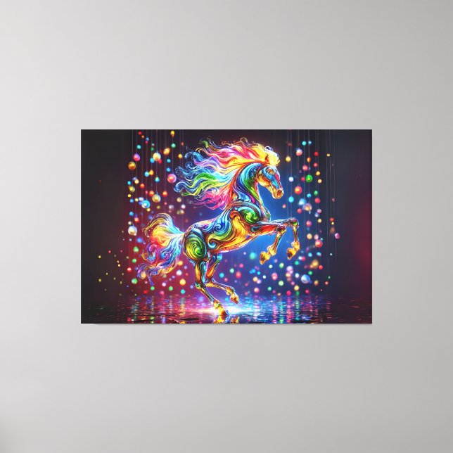 Colorful Horse Canvas Print (Front)