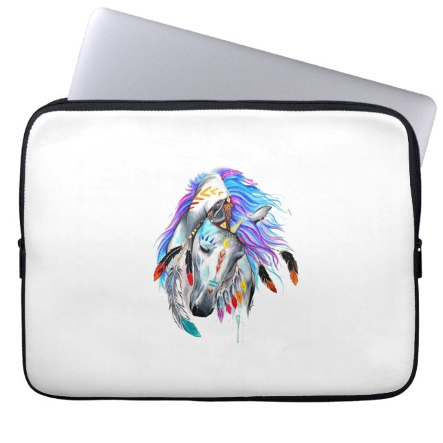 Colorful horse Electronics Bag (Front)