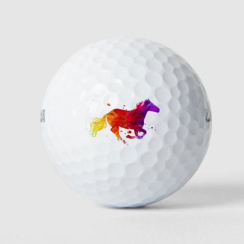 Colorful Horse Golf Balls