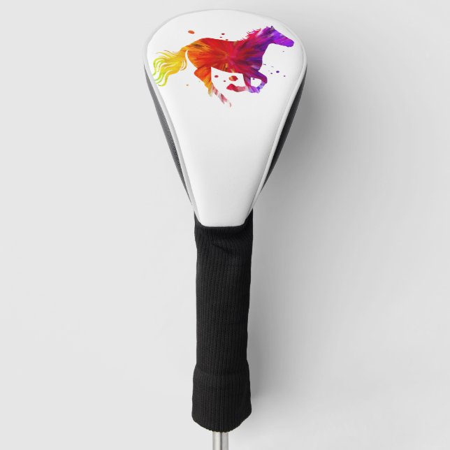 Colorful Horse Golf Head Cover (Front)
