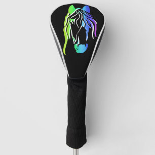 Colorful Horse Head Golf Head Cover