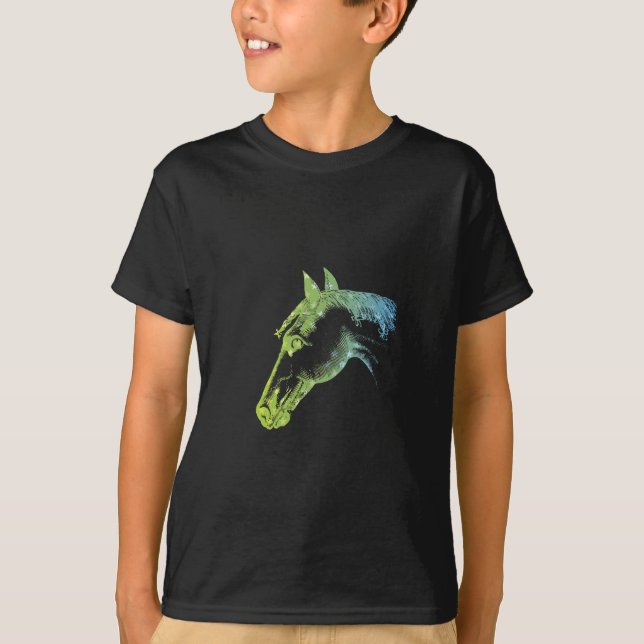 COLORFUL HORSE HEAD T-Shirt (Front)