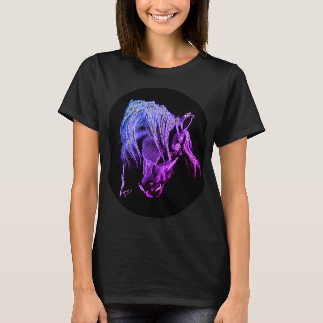 Colorful horse head. T-Shirt (Front)