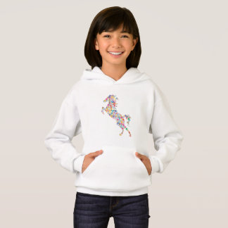 Colorful horse hoodie