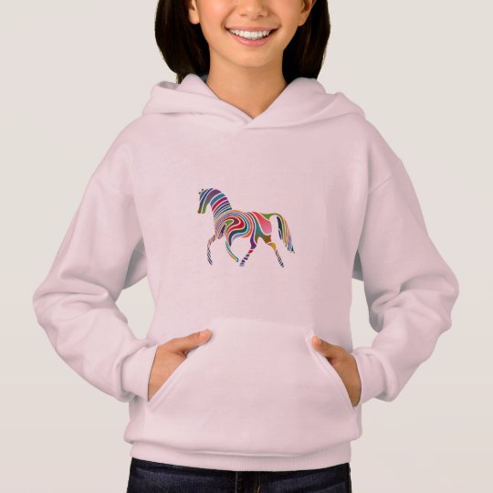 colorful horse hoodie