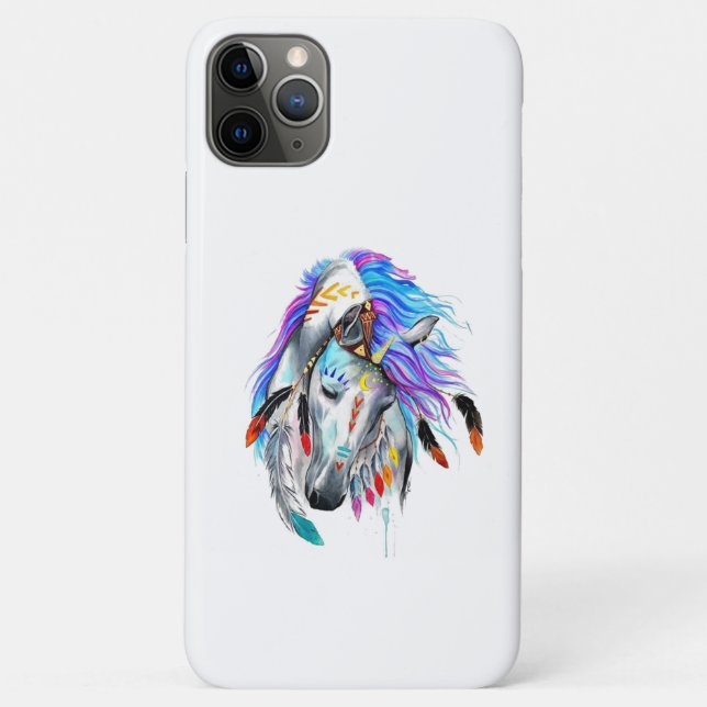 Colorful horse iPhone case (Back)