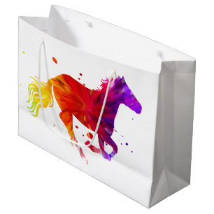 Colorful Horse Large Gift Bag