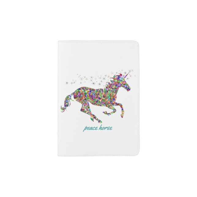 colorful horse passport holder (Front)
