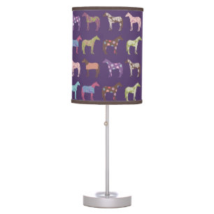 Colorful Horse Pattern Table Lamp
