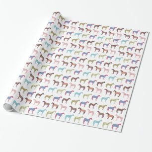 Colorful Horse Pattern Wrapping Paper