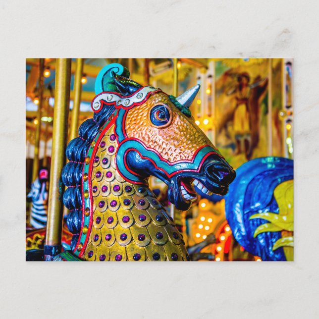 Colorful Horse Postcard (Front)