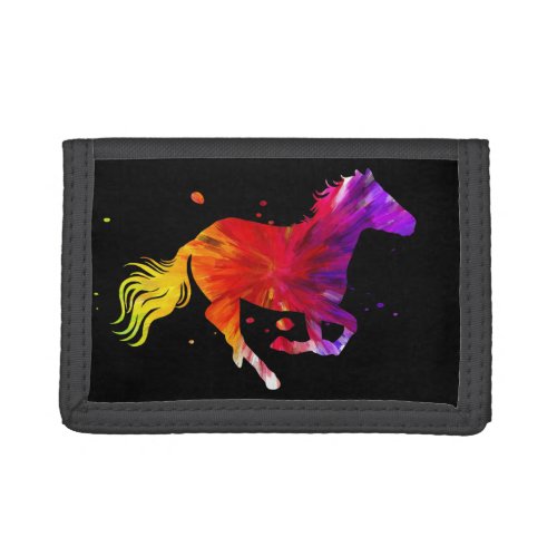 Colorful Horse Trifold Wallet