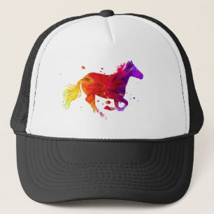 Colorful Horse Trucker Hat