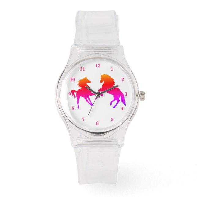 Colorful Horses - Beautiful Watch (Front)