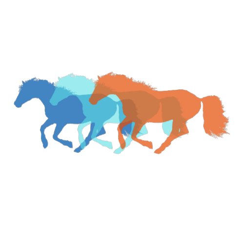 Colorful Horses Running Mug