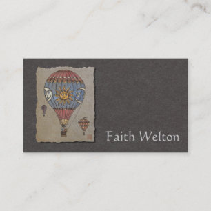 Colorful Hot Air Balloon Business Card