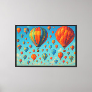 Colorful Hot Air Balloon Festival Canvas Print