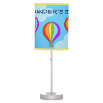 Colorful hot air balloon kids nursery table lamp