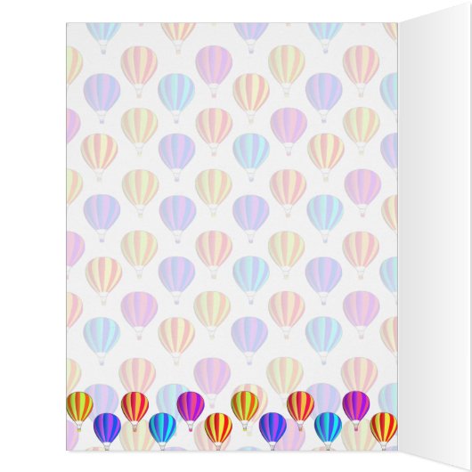 Colorful Hot Air Balloon Pattern (Inside (Left))