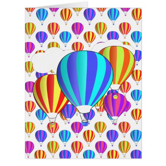 Colorful Hot Air Balloon Pattern (Front)