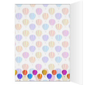 Colorful Hot Air Balloon Pattern Cards (Inside (Left))