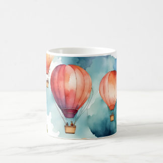 Colorful Hot Air Balloon Pattern  Coffee Mug