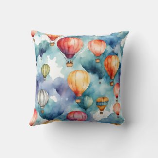 Colorful Hot Air Balloon Pattern 